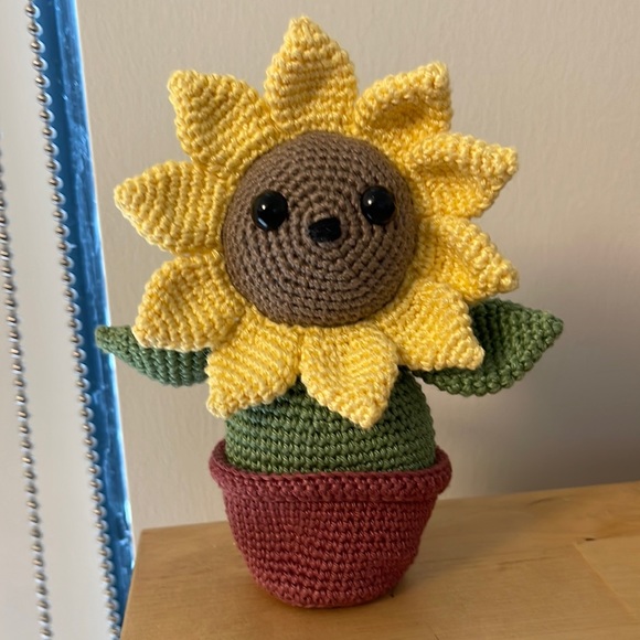 Hand Crafted Other - Flower Child Handmade Hand Crafted Figure and Pot Amigurumi Chrochet